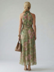 Paula | Midikleid mit gerafftem Neckholder