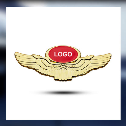 3D Metalen Autostickers Gevleugeld