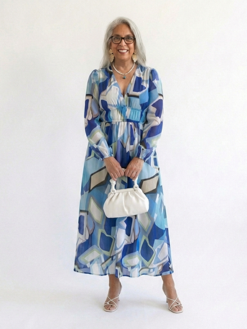 Marie | Florales Maxikleid