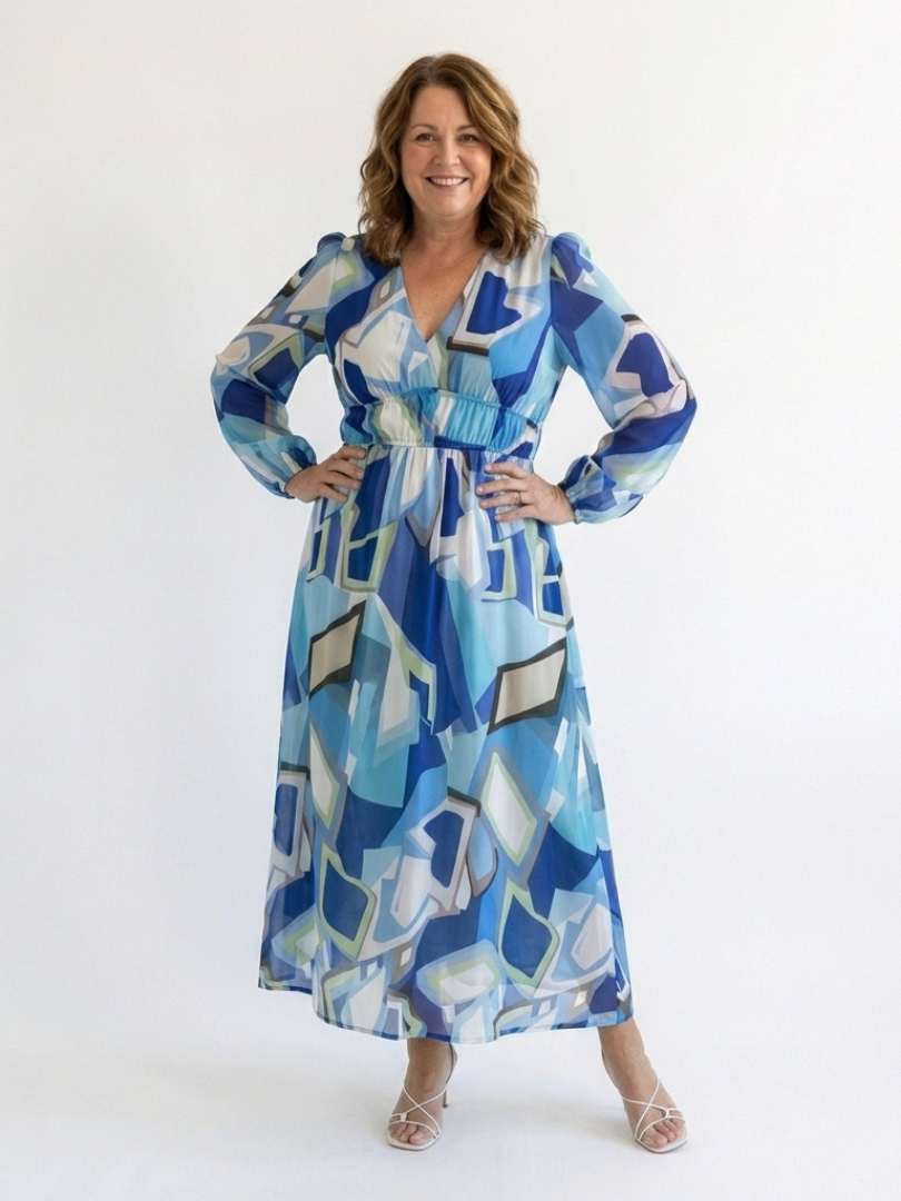 Marie | Florales Maxikleid