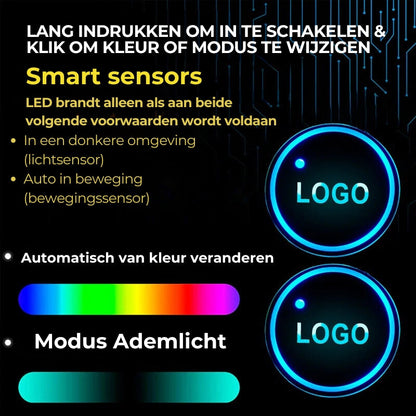 Auto Verlichte Drankonderzetter
