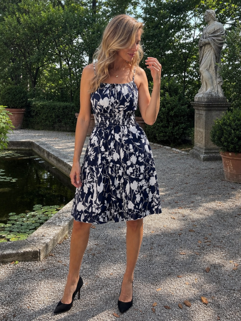 Carlotta-Aermelloses-Kleid-mit-Print-01