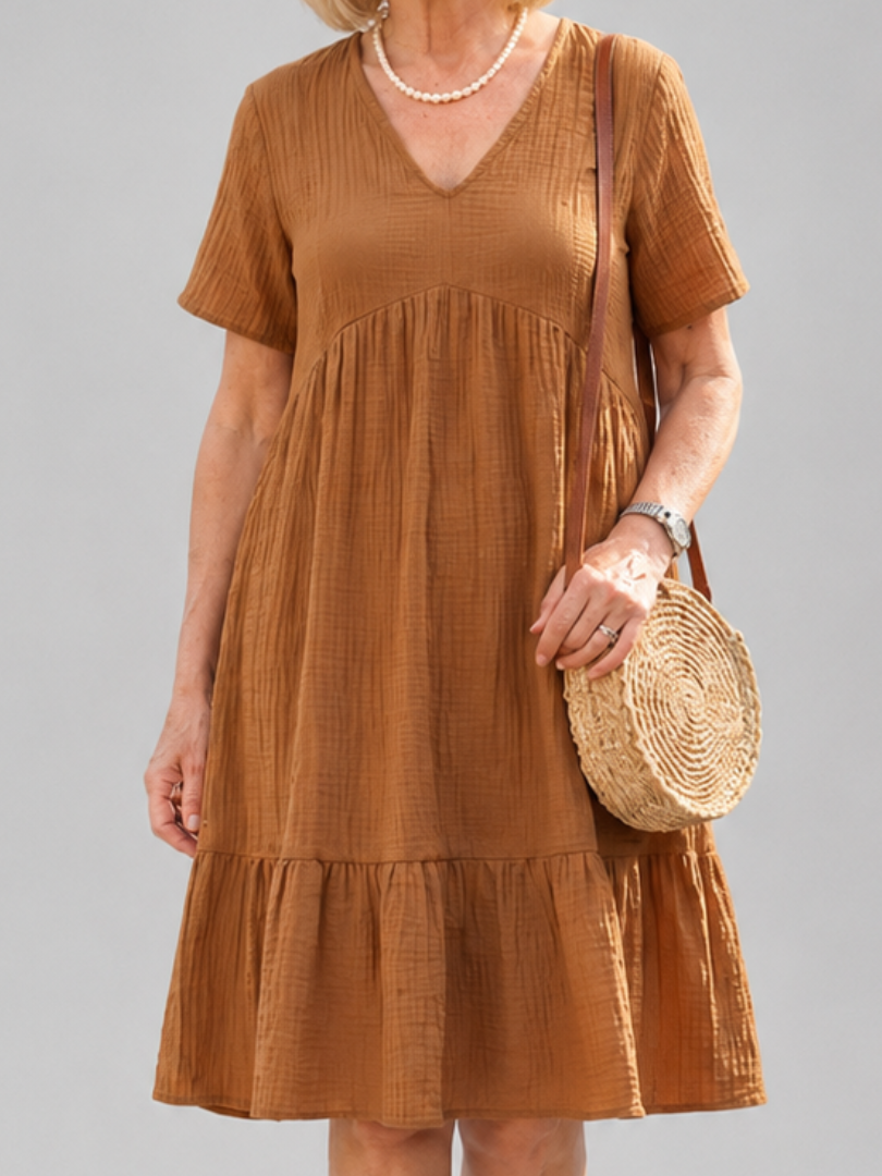 Delphinia | Gewebtes Midikleid