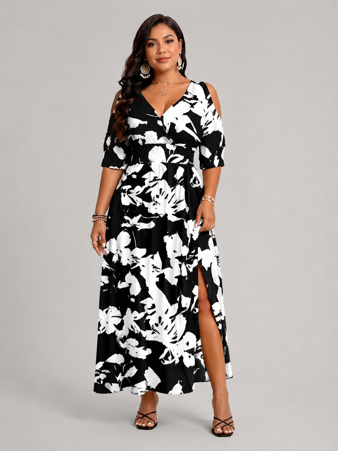 Frieda | Luftiges Boho Midikleid