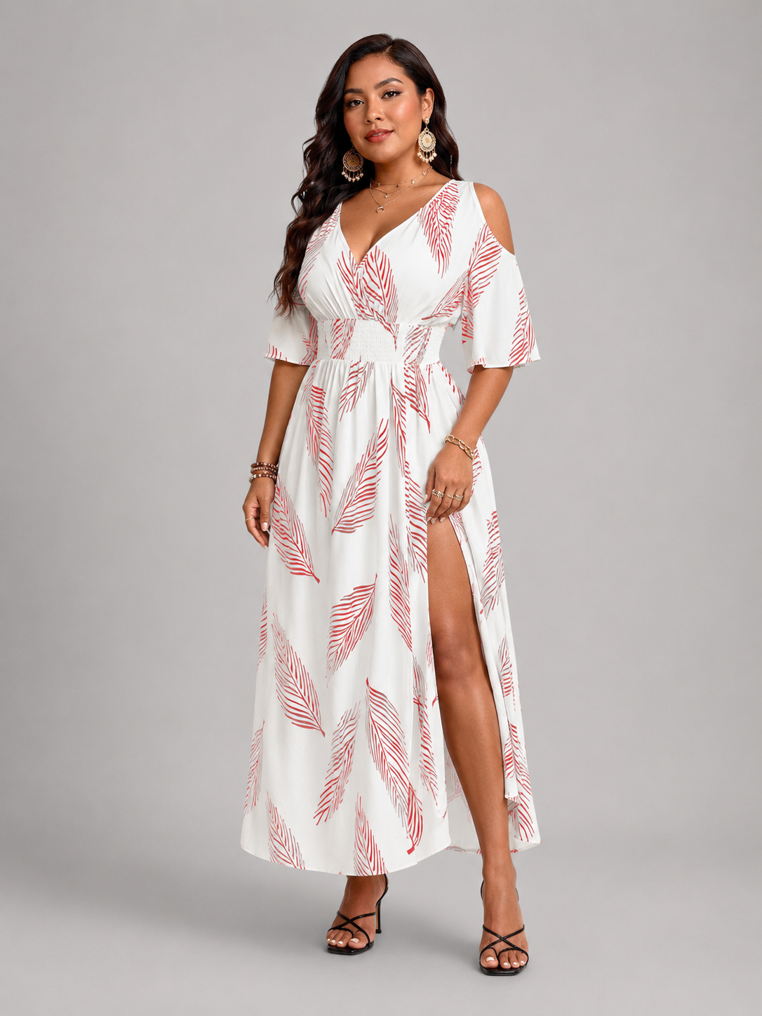 Frieda | Luftiges Boho Midikleid
