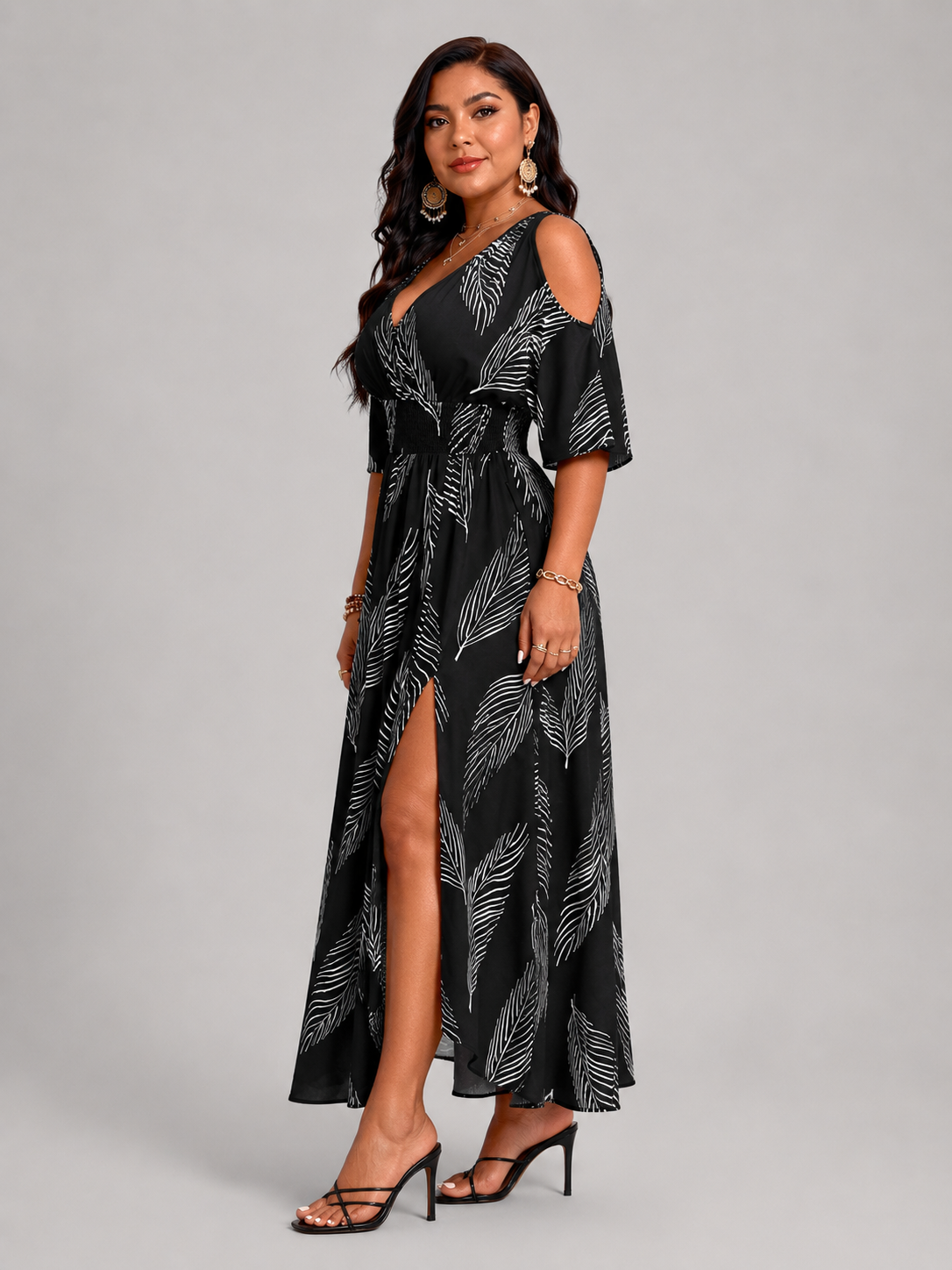 Frieda | Luftiges Boho Midikleid