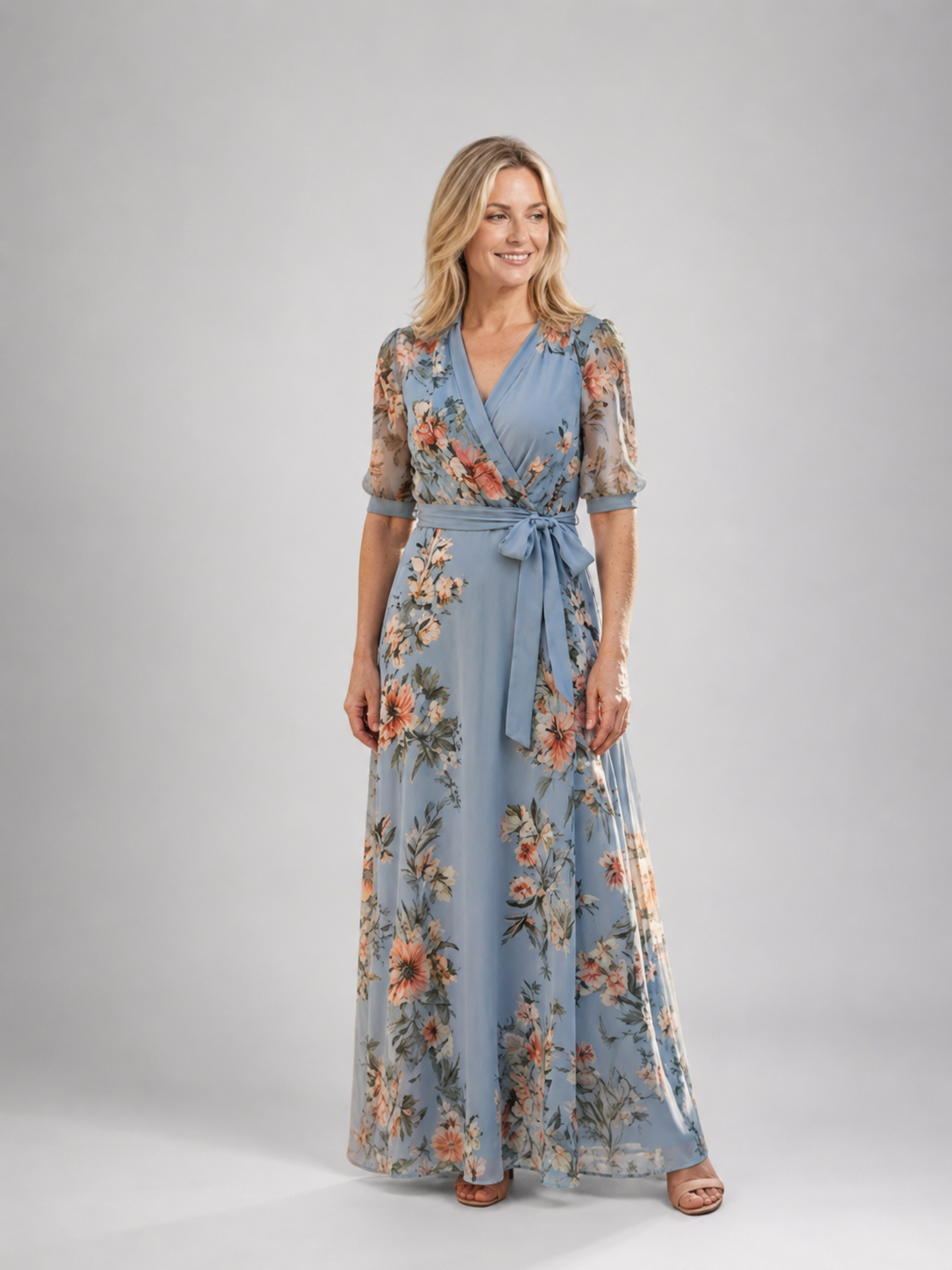 Lena | Florales Maxikleid