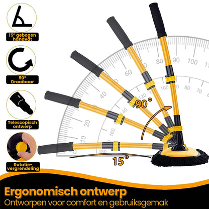 Uitschuifbare Autowasmop