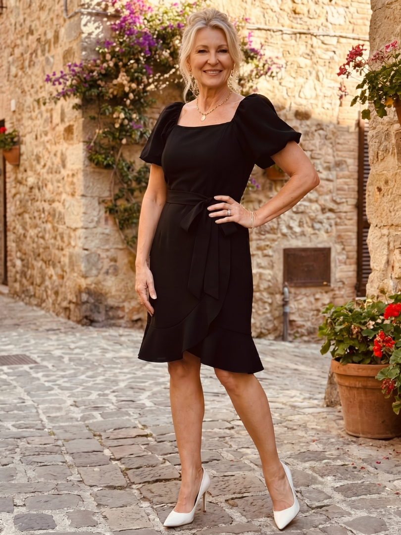 Magdalena – Minikleid mit Puffärmeln – Ansicht 05