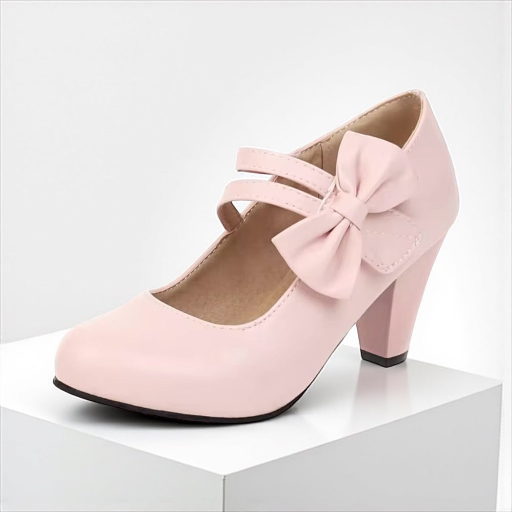 Hanna | Mary-Jane-Pumps mit Schleife – Ansicht 01