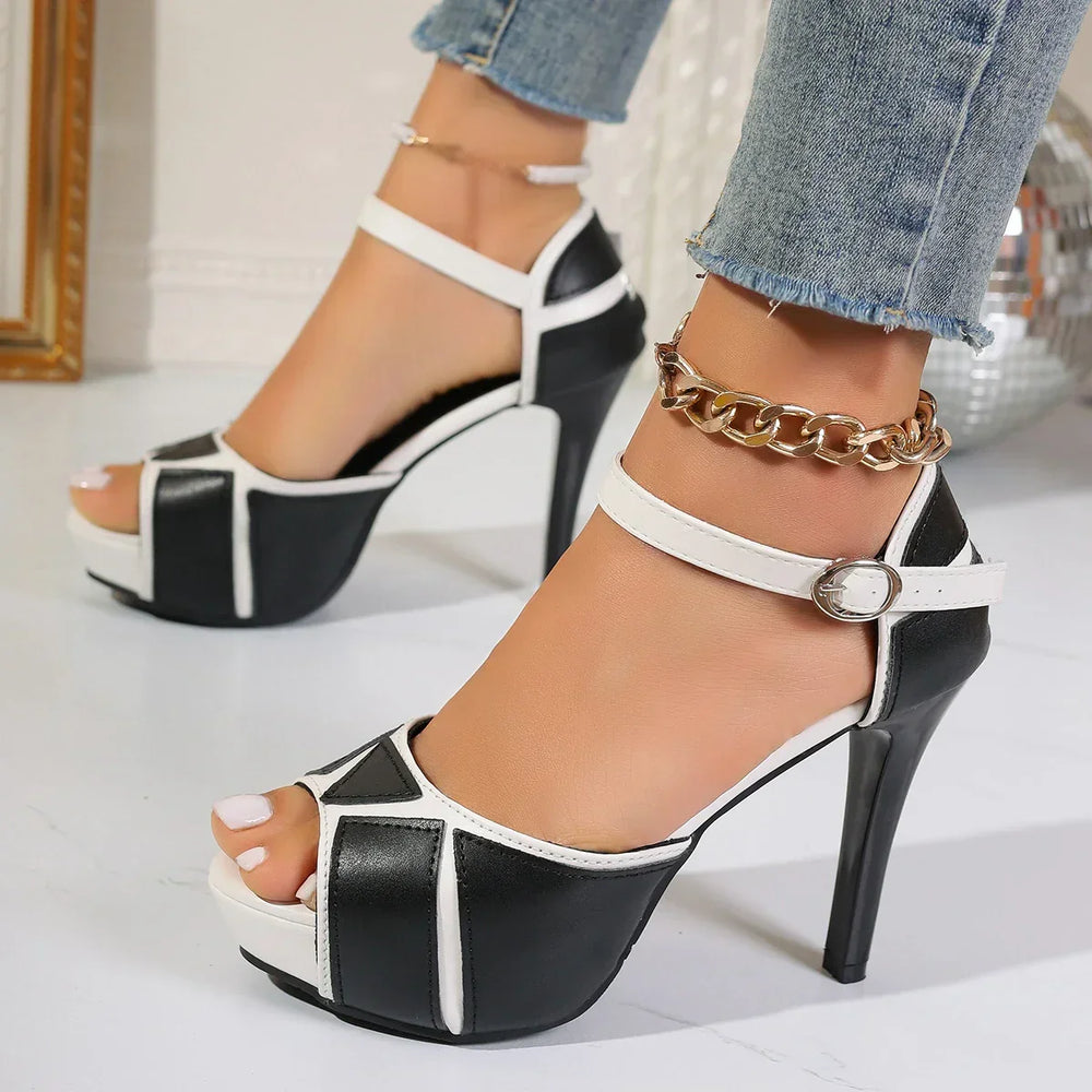Mareike | Elegante Peeptoe-Plateaupumps – Ansicht 01