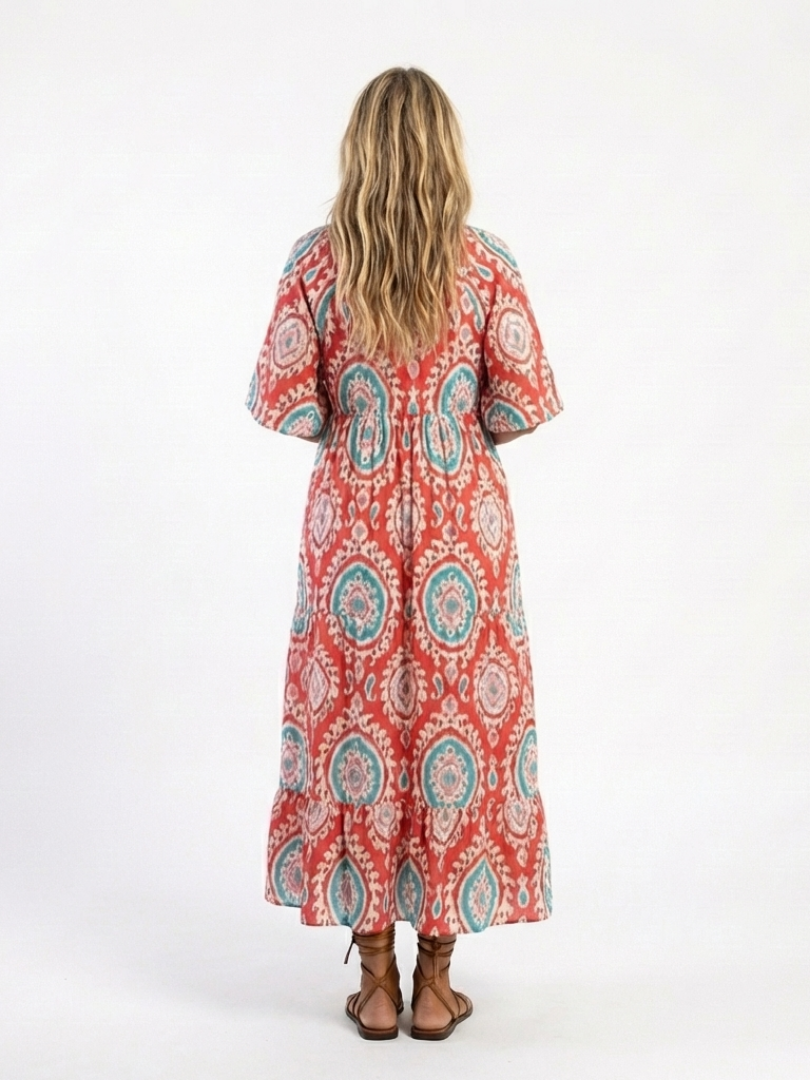 Stefanie | Paisley-Midikleid