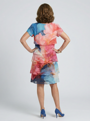 Theresa | Midikleid mit Marmorprint
