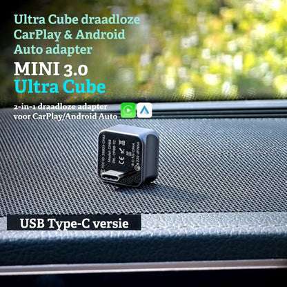 Ultra Cube draadloze CarPlay &amp; Android Auto adapter 