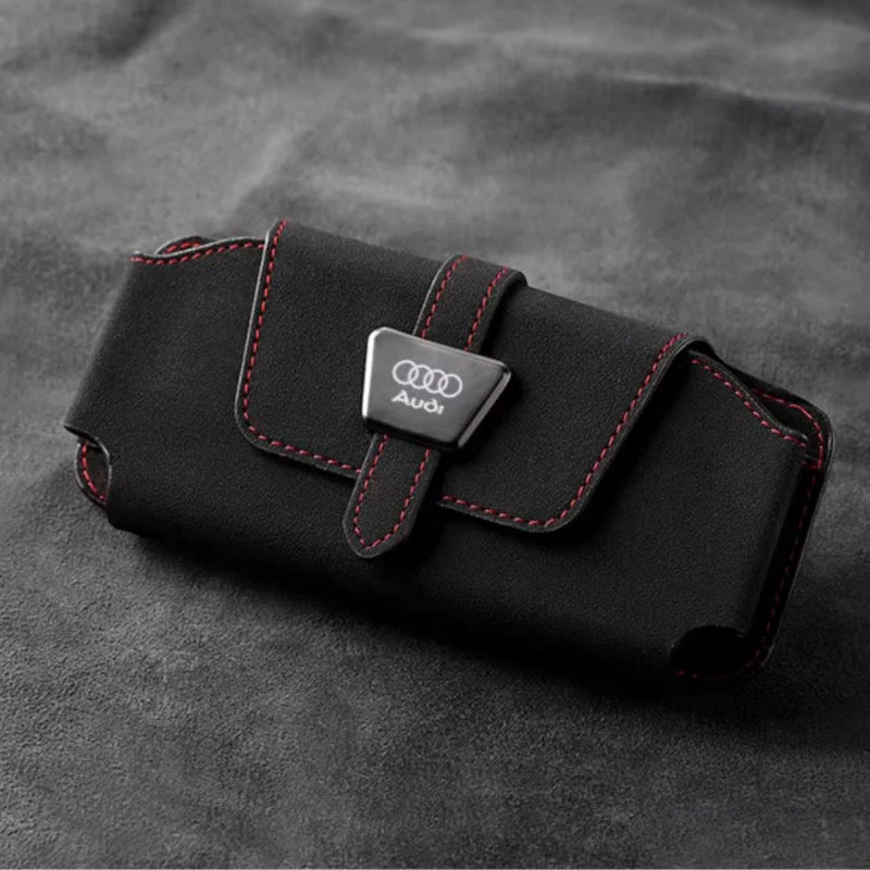 Luxe Suède Zonnebrilhouder