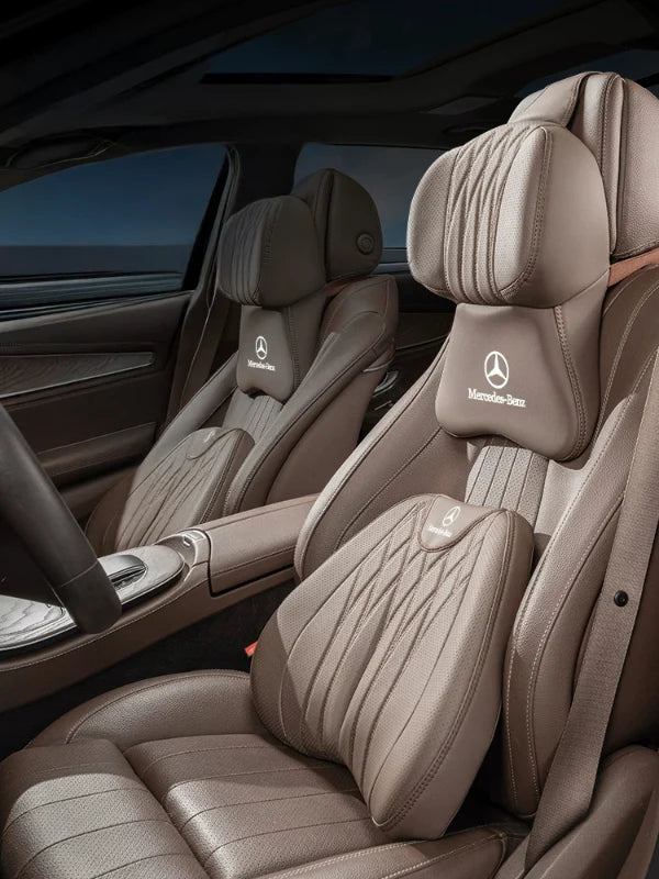 Auto-Hoofdsteun- &amp; Lendenkussen-Set