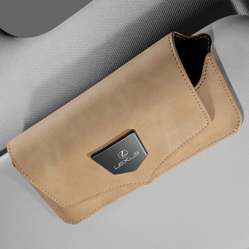 Premium Suède Zonnebrilhouder