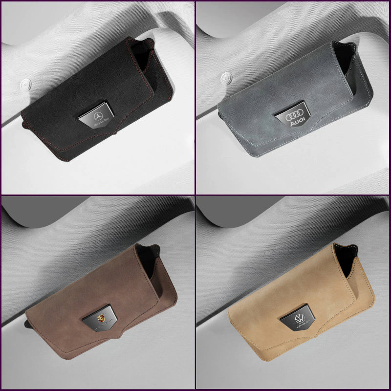 Premium Suède Zonnebrilhouder