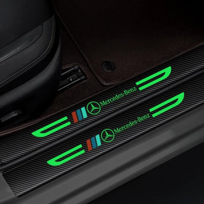 Glow-in-the-Dark Carbonstickers - 5 Stuks