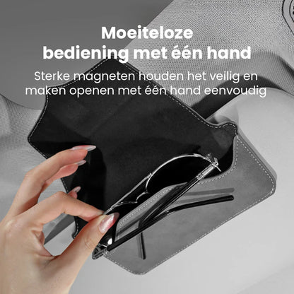 Premium Suède Zonnebrilhouder