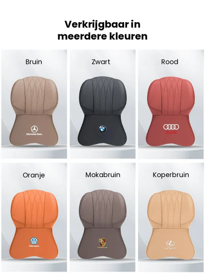 Auto-Hoofdsteun- &amp; Lendenkussen-Set