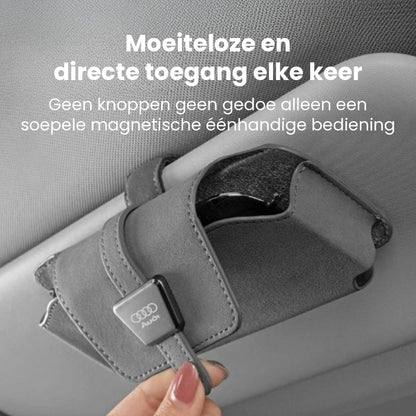 Luxe Suède Zonnebrilhouder