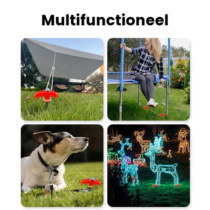 Inschroefbare Tentstaken (4st.)