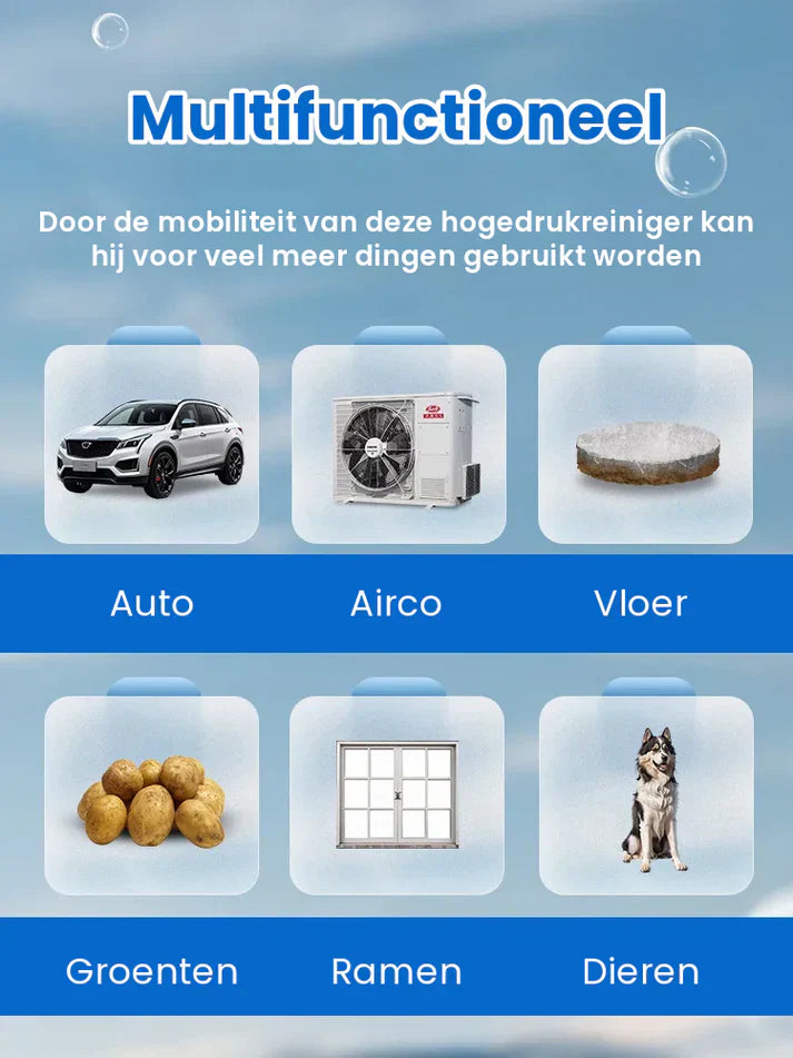 Draagbare Hogedrukreiniger