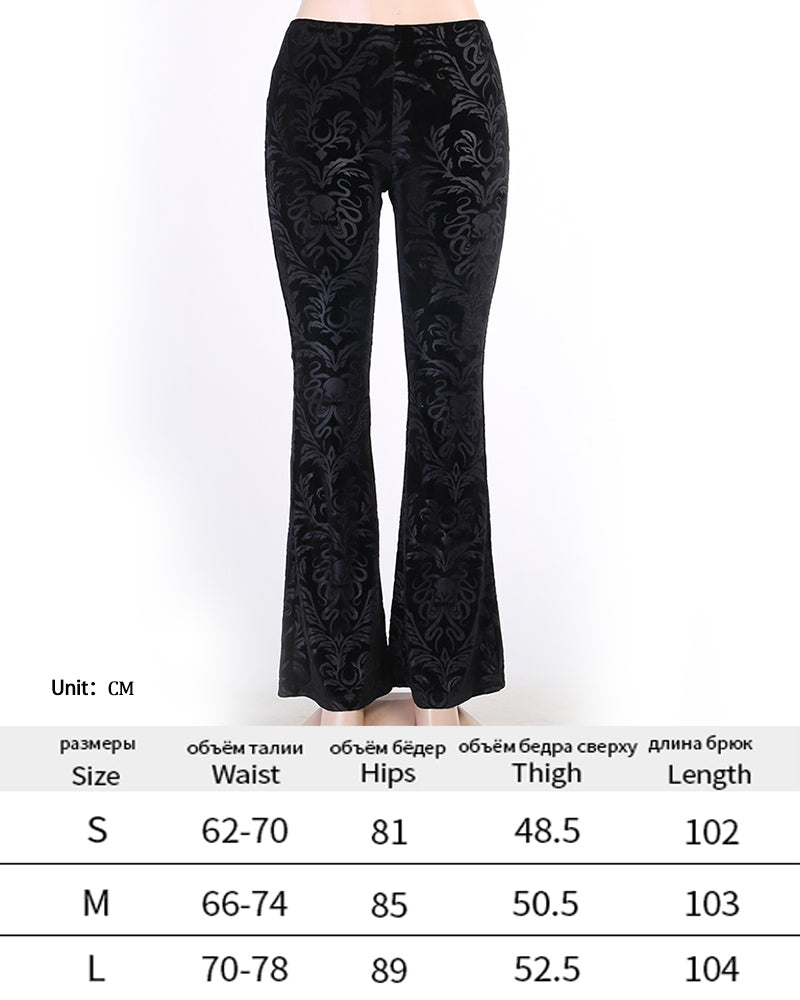 Y2K Gothic Streetwear Lace Mesh Flared Pants Black Sexy Perspective Long Trousers