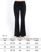 Y2K Gothic Streetwear Lace Mesh Flared Pants Black Sexy Perspective Long Trousers