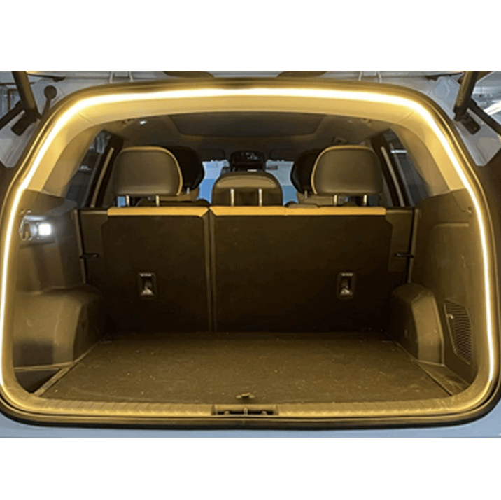 Dynamisch vloeiende kofferbakverlichtingsstrip