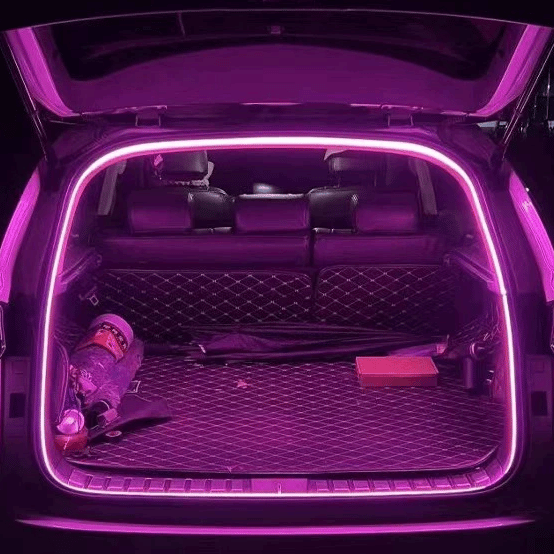 Dynamisch vloeiende kofferbakverlichtingsstrip