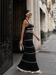 Carla | Häkel-Maxikleid mit schmalen Trägern – Ansicht 05