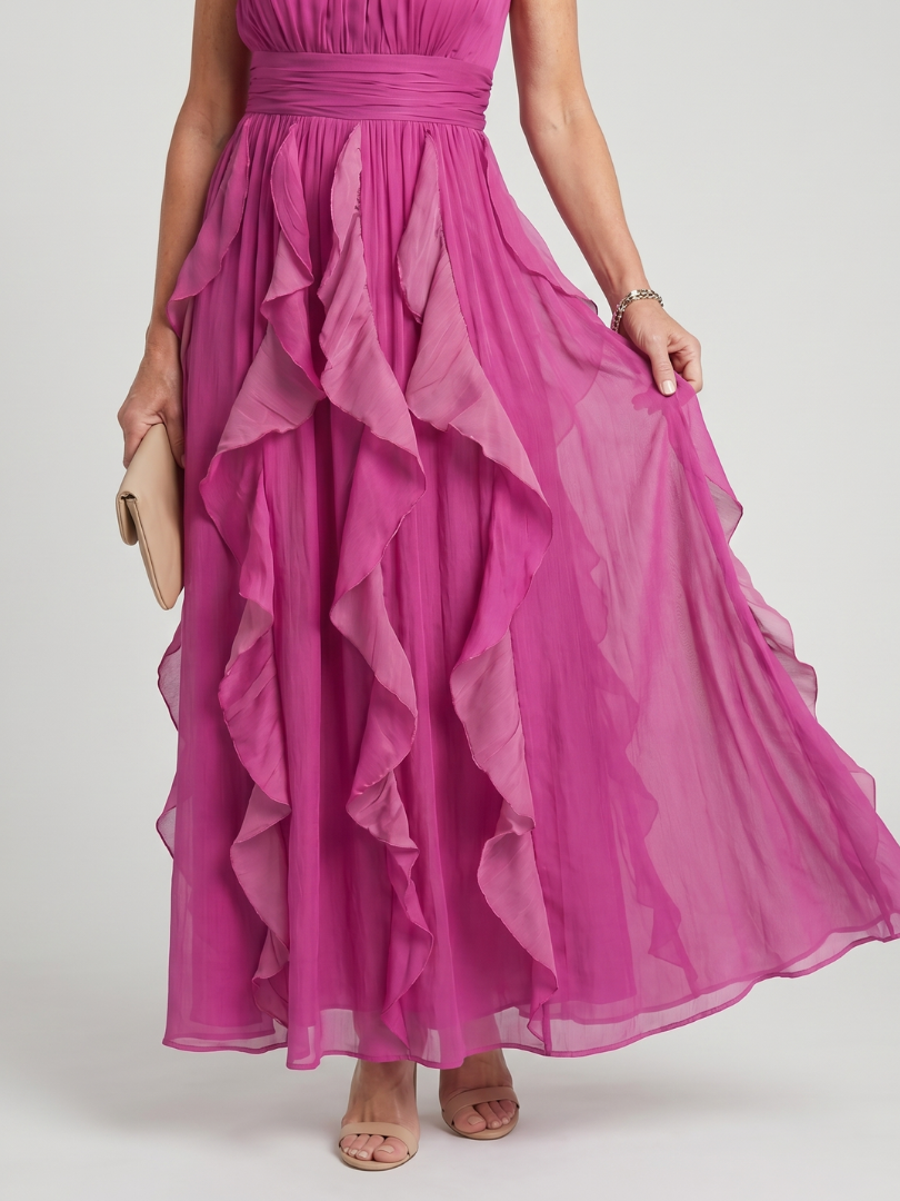 Constanze | Rüschen-Maxikleid mit Volants