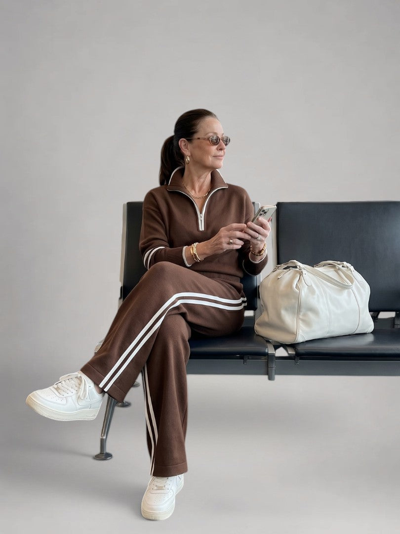 Daniela | Strick-Set mit Reißverschlusskragen