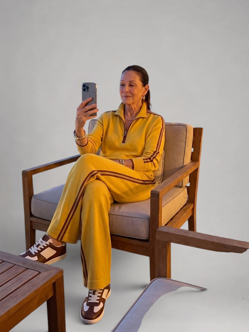 Daniela | Strick-Set mit Reißverschlusskragen
