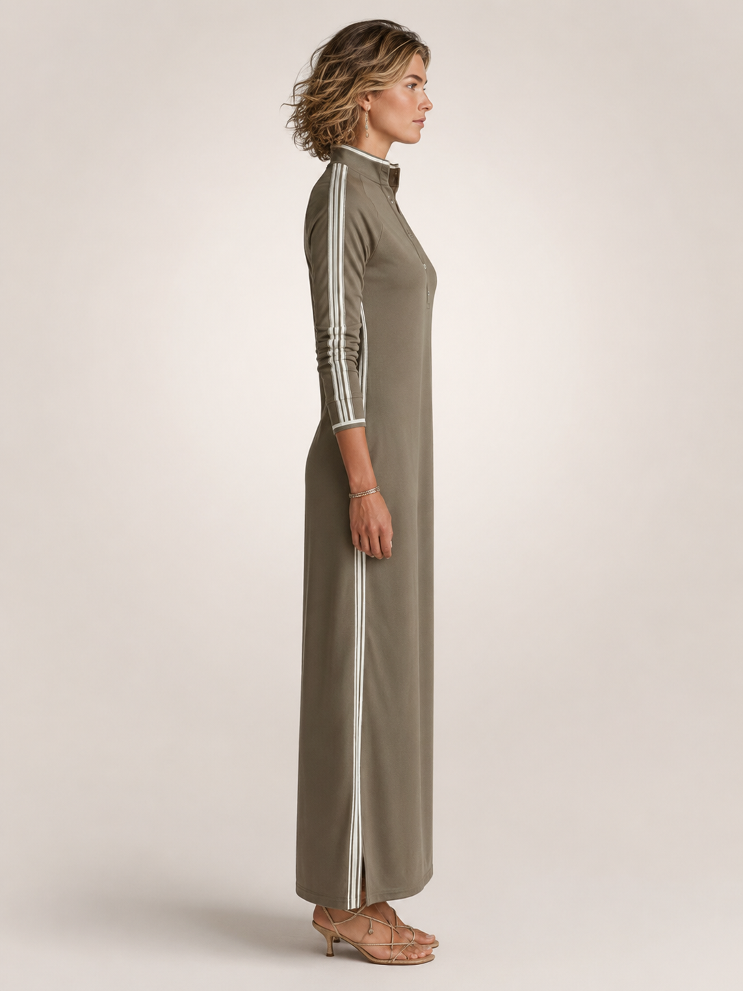 Frieda | Minimalistisches Sweatkleid in Maxilänge