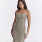Lace Up Sexy Slim Fit Dress Nightclub Spicy Girl Hip Hugging Skirt Tops