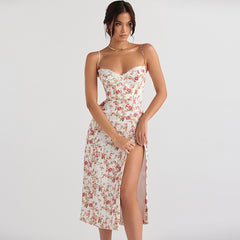 Sexy Hollow Lace Camisole Dresses Women Transparent Strapless Crop Tops