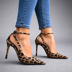 Ernestine | Spitze Stiletto-Pumps mit Knöchelriemen – Ansicht 09