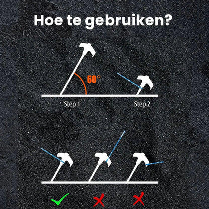 Inschroefbare Tentstaken (4st.)