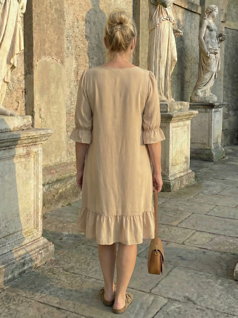 Susanne | Midikleid mit Rüschen