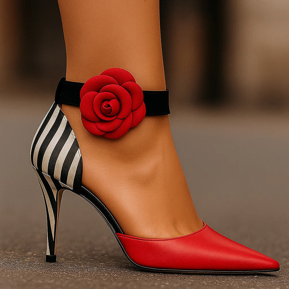 Viktoria | Pointy-Pumps mit Animal-Print – Ansicht 03
