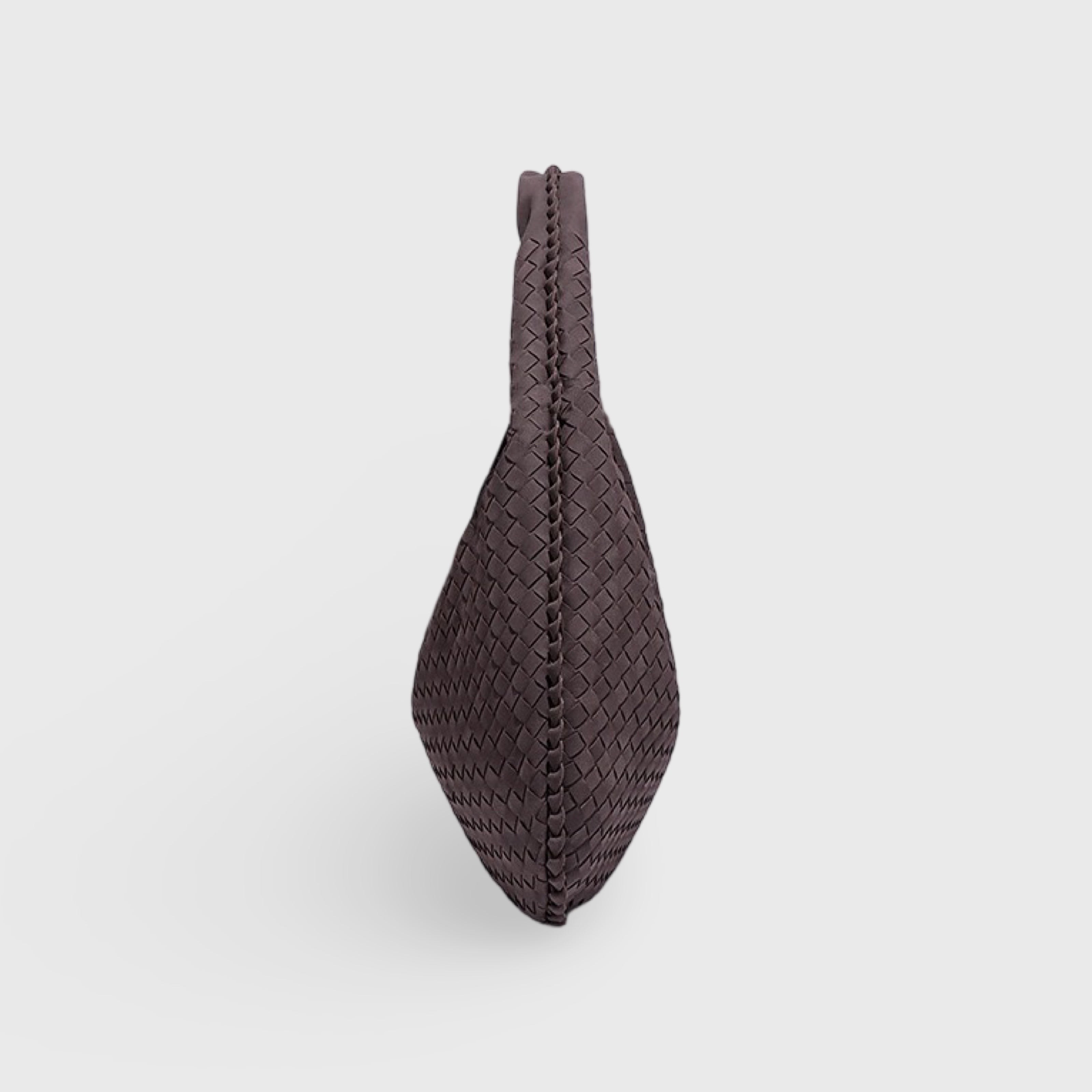 Frieda | Braided Oversized Shoulder Bag in Suede Look