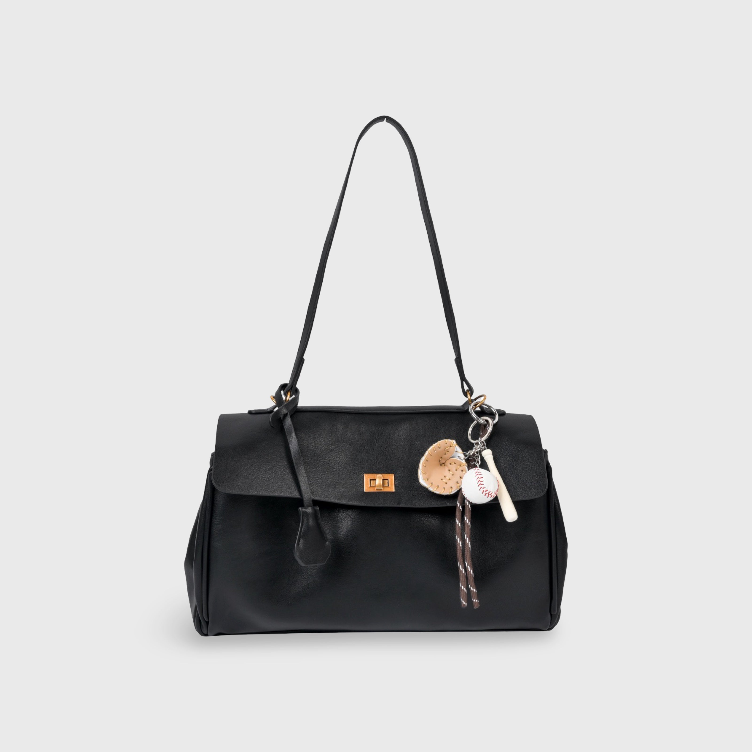 Friederike | Vintage-Henkeltasche mit Anhänger – Ansicht 01