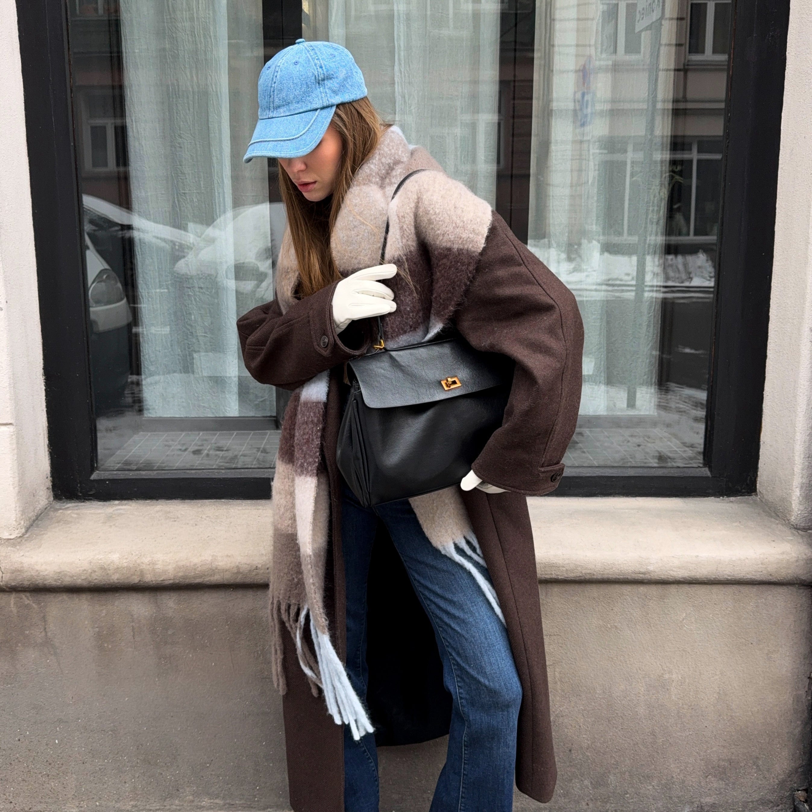 Friederike | Vintage-Henkeltasche mit Anhänger