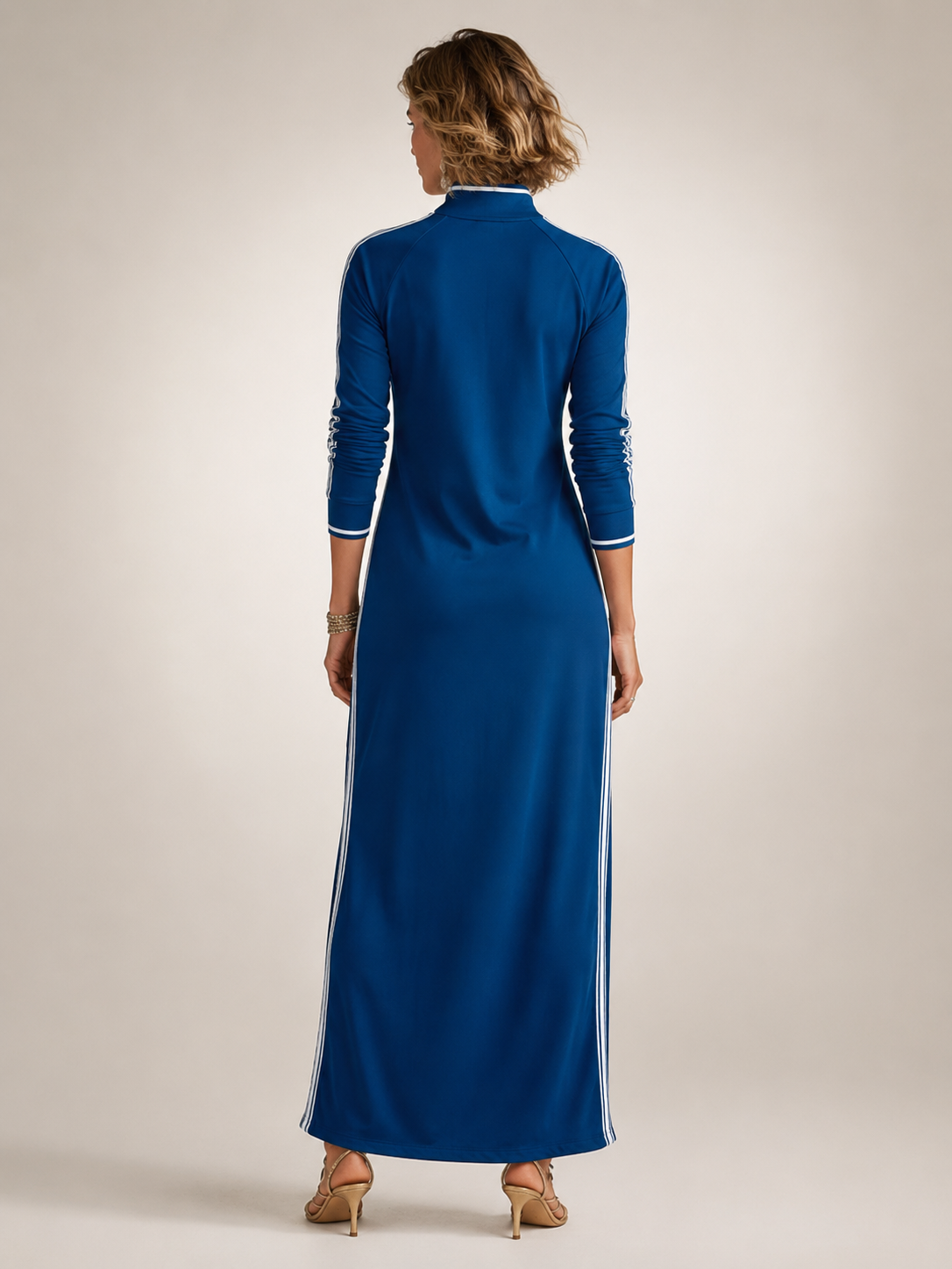 Frieda | Minimalistisches Sweatkleid in Maxilänge