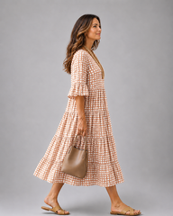 Sabine | Midikleid mit Tupfenmuster