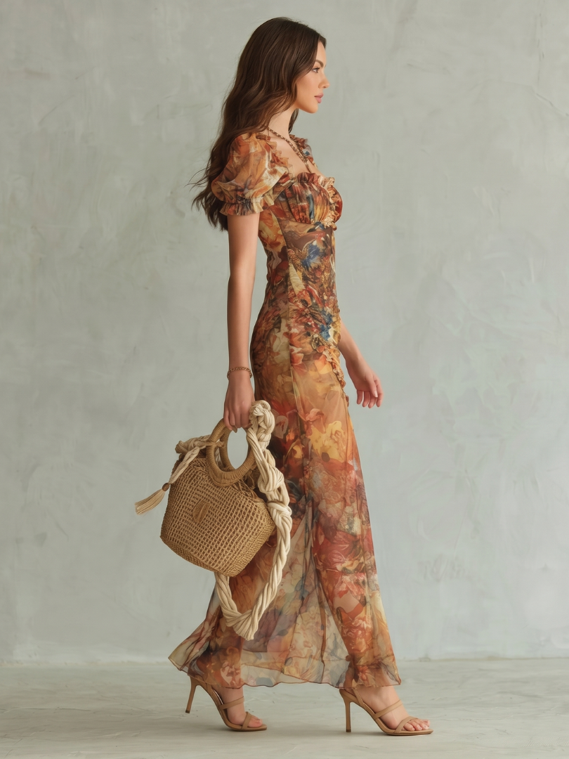 Hannelore Volant-Midikleid – Ansicht 01