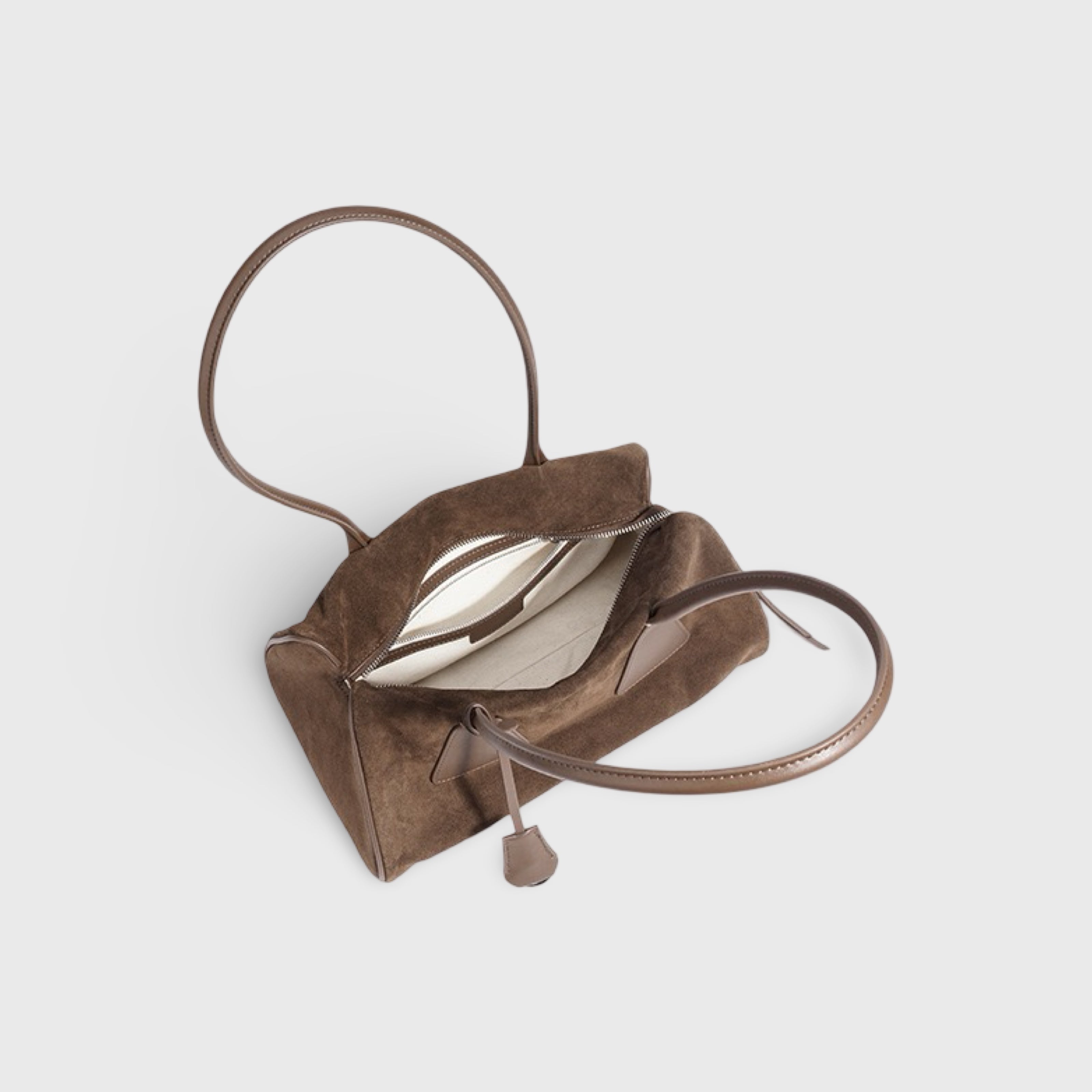 Henriette | Schultertasche aus echtem Leder in Wildleder-Optik
